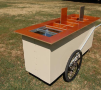 Foto: Schlossparkwagen für Bücher- und Getränkeverkauf