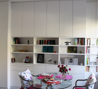 Foto: Regal-Schrankkombination für eine kleine Wohnung 