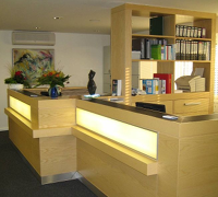 Foto: Empfang einer Arztpraxis